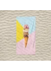 MARTE HOME İCE CREAM / DONDURMA - BASKILI PLAJ HAVLUSU