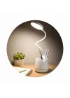 Masa Lambası Şarjlı Dokunmatik 24 LED’li, 3 Renk Modlu Ayarlanabilir Işık, USB Şarjlı, Esnek Gövde, Modern Masa ve Gece Lambası
