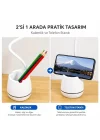 Masa Lambası Şarjlı Dokunmatik 24 LED’li, 3 Renk Modlu Ayarlanabilir Işık, USB Şarjlı, Esnek Gövde, Modern Masa ve Gece Lambası