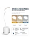 Masa Lambası Şarjlı Dokunmatik 24 LED’li, 3 Renk Modlu Ayarlanabilir Işık, USB Şarjlı, Esnek Gövde, Modern Masa ve Gece Lambası
