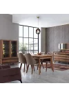Maya Tekli Ahşaplı Antik Avize 1 X E27