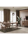 Maya Tekli Ahşaplı Antik Avize 1 X E27
