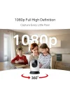 MC200 | 1080p Güvenlik Wi-Fi Kamerası | 360° Görüş | Gece Görüşü | Akıllı Hareket & Kişi Algılama | Çift Yönlü Ses | microSD & Bulut Depolama | SmartThings, Alexa, Google Assistant Uyumlu