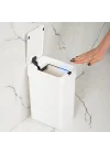 Me-06 Hareket Sensörlü 9lt Sessiz Banyo Mutfak Çöp Kovası Beyaz