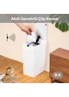 Me-06 Hareket Sensörlü 9lt Sessiz Banyo Mutfak Çöp Kovası Beyaz
