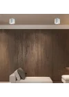 Medna Krom Kare. Teklı Plafonyer 1xgu10