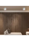 Medna Krom Kare. Teklı Plafonyer 1xgu10