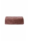 Melan Çift Kişilik Emboss Battaniye - Gül Kurusu, 200 x 220