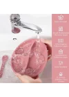 Meleni Baby Vakum Tabanlı Silikon Tabak - Bebek Silikon Mama Tabağı Pembe