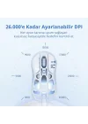 Mercury M1 Pro Kablosuz Oyun Faresi - Buz Mavisi