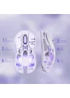 Mercury M1 Pro Oyun Faresi, Hafif Magnezyum Alaşımı, 26.000 DPI, PAW3395DM Sensör, 5 Programlanabilir Düğme, Destek Kablolu/2.4GHz/BT, 200 Saate Kadar Pil Ömrü (Mor)