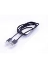 Metal Manyetic Uçlu Lightning Usb Kablo Siyah
