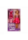 Mey İthalat® 01423 SUN-RST-SIS-MNK- Alisha Gece Elbiseli Bebek Seti 29cm -