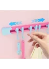 Mey İthalat® 10 Kancalı Raylı Mutfak ve Banyo Düzenleyici Askı 30 cm