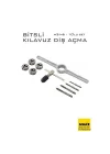 Mey İthalat® 10lu Bitsli Diş Açma Kılavuz Seti –Endüstriyel Çelik,  Dişli Matkap Ucu 722465