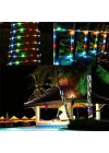 Mey İthalat® 10 Metre 100 LED Solar RGB Işık Şeffaf Kablolu