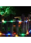 Mey İthalat® 10 Metre 100 LED Solar RGB Işık Şeffaf Kablolu