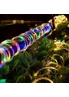 Mey İthalat® 10 Metre 100 LED Solar RGB Işık Şeffaf Kablolu
