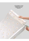 Mey İthalat® 10 Metre Papatya Desenli Kolay Temizlenebilir Çekmece Matı