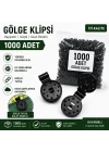 Mey İthalat® 1000 Adet Gölge Filesi Klipsi | Sera Filesi Sabitleme Klipsi | Güneşlik Örtü Klipsi | Yerli Üretim | UV Dayanımlı