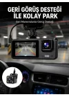 Mey İthalat® 1080P 3 Kameralı Araç DVR – Döngü Kayıt ve Geri Görüş Özellikli Yeni Nesil