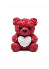 Mey İthalat® 10cm 3D Özel Baskı Kalpli Ayıcık Romantik Hediye Objesi
