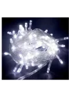 Mey İthalat® 10m 100 Led Boncuk Lamba Beyaz Işık Şeffaf Kablo