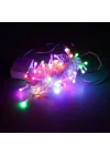 Mey İthalat® 10m 100 LED Damla Uçlu Kırmızı Işık Şeffaf Kablo