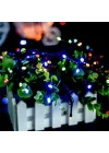 Mey İthalat® 10m 100 LED Damla Uçlu RGB Işık Siyah Kablo