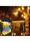 Mey İthalat® 10m 100 Led IP65 Dış Mekan Led Işık Beyaz Kablo