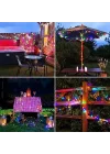 Mey İthalat® 11m 100 LED Solar RGB Işık