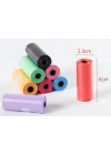 Mey İthalat® 12 li Köpek Dışkı Poşet Düz Renkli Set
