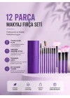 Mey İthalat® 12li Makyaj Fırça Seti Yumuşak Kıllı Profesyonel Kullanıma Uygun