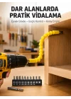 Mey İthalat® 12 Parça Akrobat Bits Seti Çok Amaçlı Vidalama Dayanıklı Çelik Yeni Nesil
