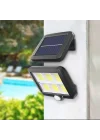 Mey İthalat® 120 Cob Led Solar Panelli 3 Modlu Duvar Lambası Uzaktan Kumandalı