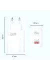 Mey İthalat®  120W USB Hızlı Type C Uçlu Kablolu Şarj Aleti