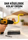 Mey İthalat® 12’li Akrobat Bits Vidalama Seti Esnek Uç Çok Yönlü Kullanım Yeni Nesil