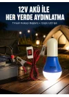Mey İthalat® 12V LED Ampul Timsah Kıskaçlı Taşınabilir Aydınlatma