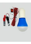 Mey İthalat® 12V LED Ampul Timsah Kıskaçlı Taşınabilir Aydınlatma