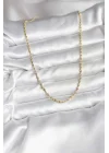 Mey İthalat® 14K Gold Renk Kaplama Burgu Model CM Kadın Kolye