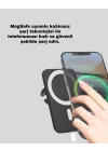 Mey İthalat® 15W Kablosuz Şarj Destekli MagSafe Araç Tutucu Havalandırma Klipsli