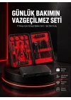 Mey İthalat® 17 Parçalık Profesyonel Manikür Seti – Paslanmaz Çelik Yeni Nesil