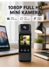 Mey İthalat® 180 Derece Dönebilen Mini Kamera Full HD TFT Ekran Hareket Sensörlü (Kopya)