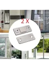 Mey İthalat®  2 Çift Çok Amaçlı Kapı Kapak Dolap Çekmece Mobilya Durdurucu Kapatıcı Mıknatıslar