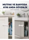 Mey İthalat® 2li Dolap ve Çekmece Güvenlik Kilidi Seti