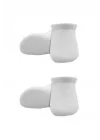 Mey İthalat®   2Li Sneakers Kaymaz Basic Penye Çorap 20103 Beyaz Beyaz
