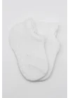 Mey İthalat®   2Li Sneakers Kaymaz Basic Penye Çorap 20103 Beyaz Beyaz