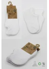 Mey İthalat®   2Li Sneakers Kaymaz Basic Penye Çorap 20103 Beyaz Beyaz