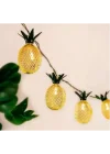 Mey İthalat® 2 Metre 10 LED Pilli 2 Kademeli Ananas Led Işık