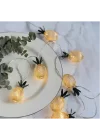 Mey İthalat® 2 Metre 10 LED Pilli 2 Kademeli Ananas Led Işık
